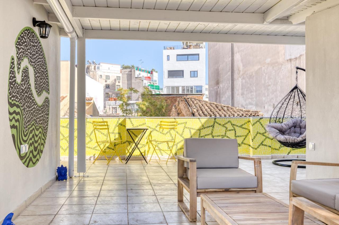 Chic Rooftop Studio W/ Terrace - Near Acropolis 아테네 외부 사진